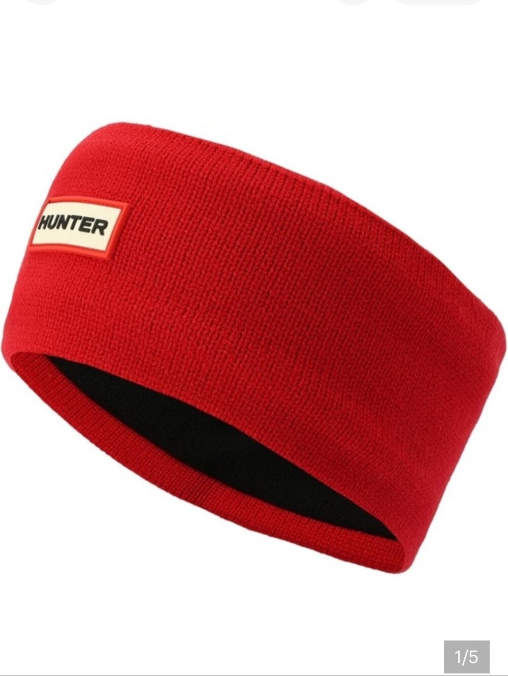 Hunter Play Essential Fleece Lined Headband In Hunter Red  Unisex Earwarmer